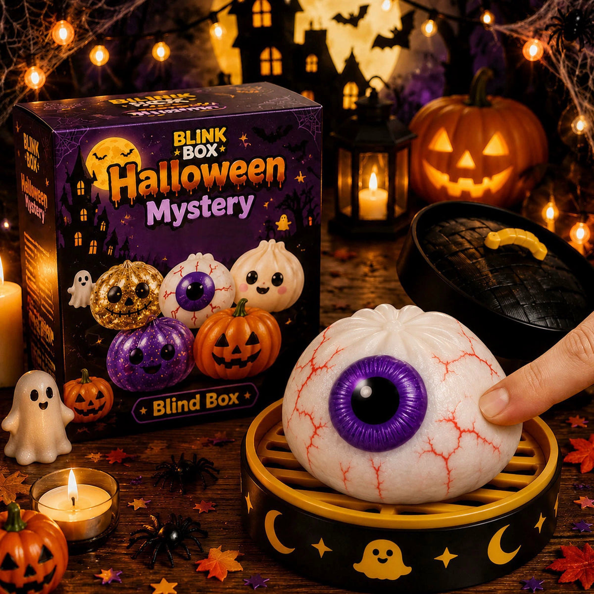 🎃 Halloween Mystery Squishy – Squeeze, Stretch & Spook Away the Stress! 👻✨