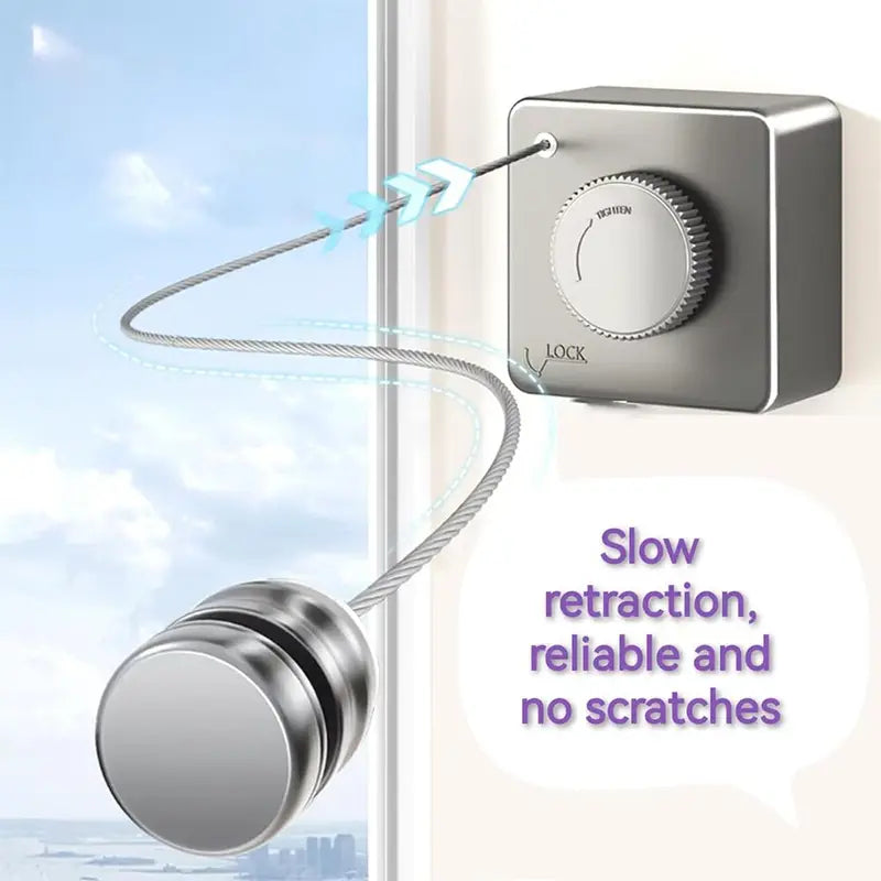 ๐งบ Retractable Clothesline โ Wall-Mounted Stainless Steel Space-Saving Laundry Drying Line ๐ โจ