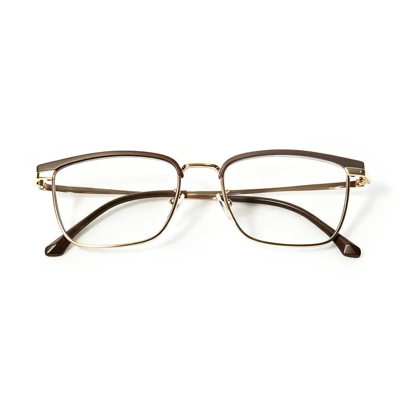 👓✨ Smart Photochromic Blue Light Glasses – Lightweight Rimless Frame for Everyday Comfort & Clear Vision