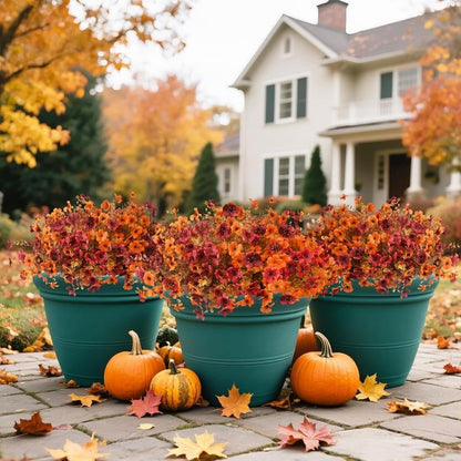 🔥Last Day 50% OFF--Artificial Fall Flowers for Outdoor Indoor Garden Home Decoration