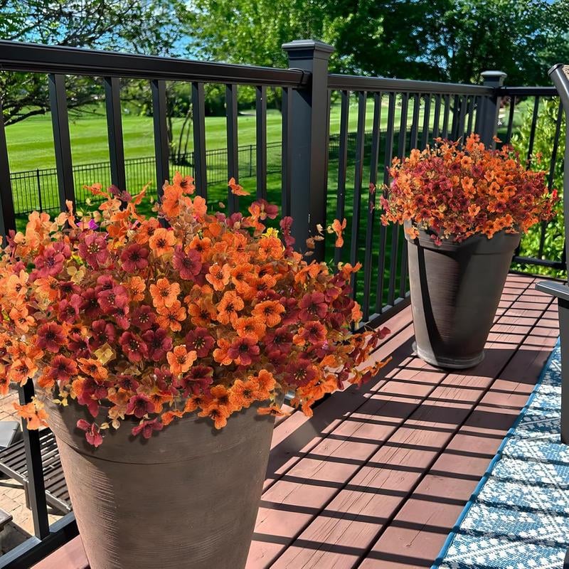 🔥Last Day 50% OFF--Artificial Fall Flowers for Outdoor Indoor Garden Home Decoration