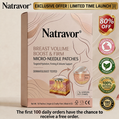 🔥Limited-time 60% sale--NATRAVOR® Targeted Breast Enhancement Advanced Nano-Microneedle Patches