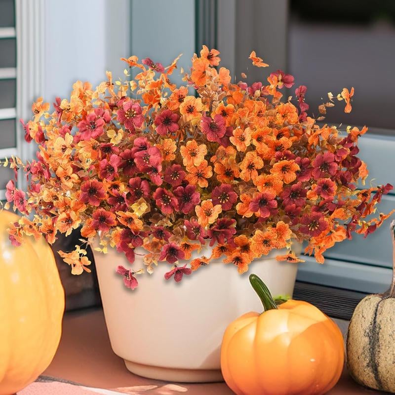 🔥Last Day 50% OFF--Artificial Fall Flowers for Outdoor Indoor Garden Home Decoration