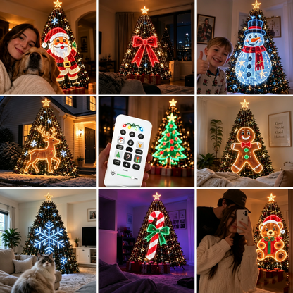 💥Upgrade Your Tree With Animated Christmas Magic!🎅✨Lighted Tree Pro - Smart DIY App-Controlled LED Christmas Tree Lights with Custom Holiday Patterns
