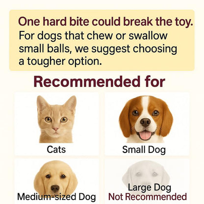 🐾 Smart Interactive Pet Ball – Rechargeable Automatic Chase Toy for Cats & Small Dogs ⚡