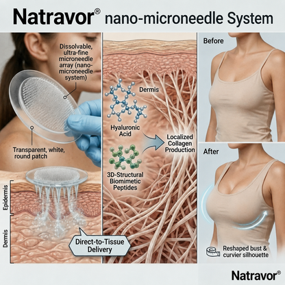 🔥Limited-time 60% sale--NATRAVOR® Targeted Breast Enhancement Advanced Nano-Microneedle Patches
