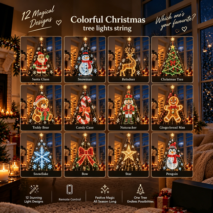 💥Upgrade Your Tree With Animated Christmas Magic!🎅✨Lighted Tree Pro - Smart DIY App-Controlled LED Christmas Tree Lights with Custom Holiday Patterns