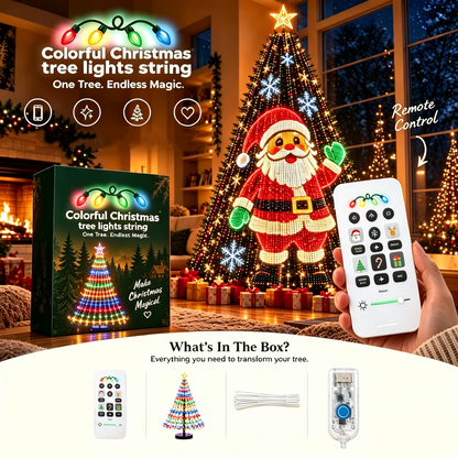 💥Upgrade Your Tree With Animated Christmas Magic!🎅✨Lighted Tree Pro - Smart DIY App-Controlled LED Christmas Tree Lights with Custom Holiday Patterns
