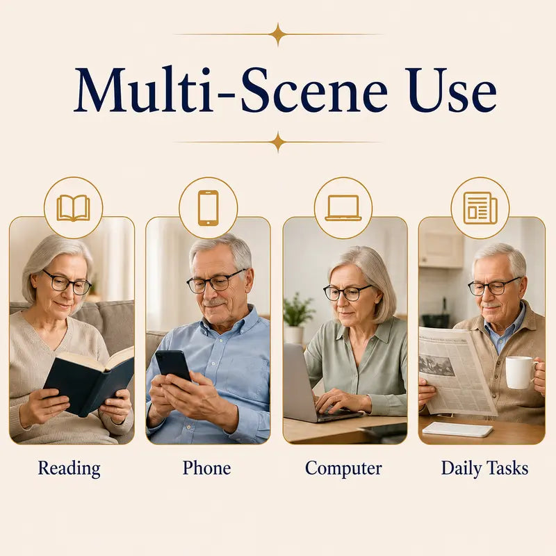 👓✨ Smart Photochromic Blue Light Glasses – Lightweight Rimless Frame for Everyday Comfort & Clear Vision