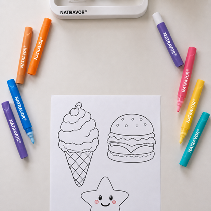 🎨NATRAVOR® 3D Puff Art Pens – Draw, Heat & Watch It Rise
