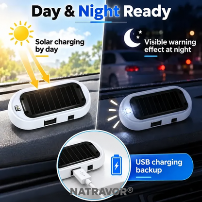 Compact Solar Anti-Theft LED Flashing Lamp