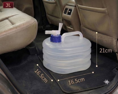 💧Foldable Water Container with Spigot – Space-Saving Portable Water Storage