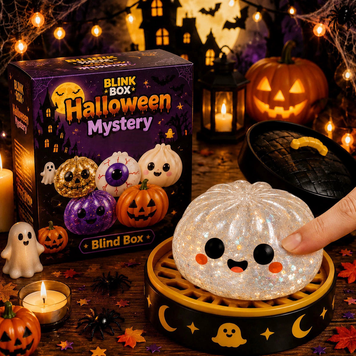 🎃 Halloween Mystery Squishy – Squeeze, Stretch & Spook Away the Stress! 👻✨