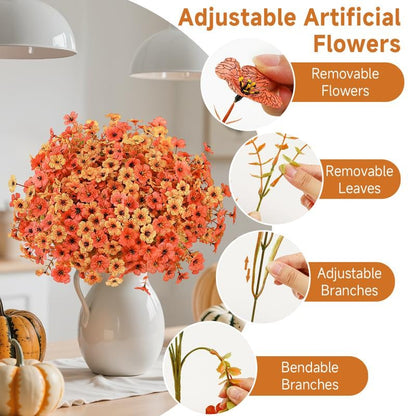🔥Last Day 50% OFF--Artificial Fall Flowers for Outdoor Indoor Garden Home Decoration