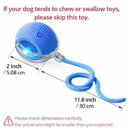 🐾 Smart Interactive Pet Ball – Rechargeable Automatic Chase Toy for Cats & Small Dogs ⚡
