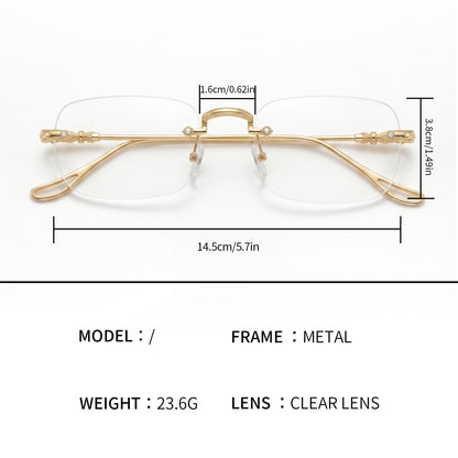 👓✨ Smart Photochromic Blue Light Glasses – Lightweight Rimless Frame for Everyday Comfort & Clear Vision