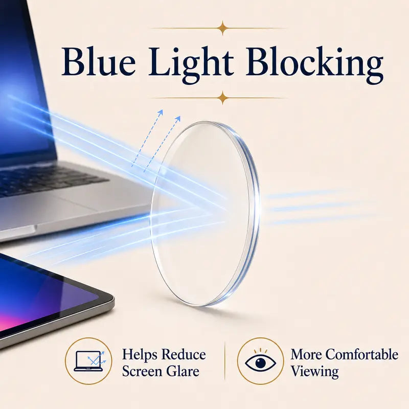 👓✨ Smart Photochromic Blue Light Glasses – Lightweight Rimless Frame for Everyday Comfort & Clear Vision
