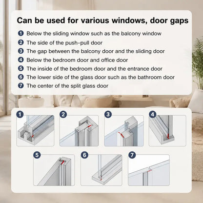 🏠 Door & Window Weather Seal Strip – Block Drafts, Reduce Noise & Keep Your Home Comfortable! ✨