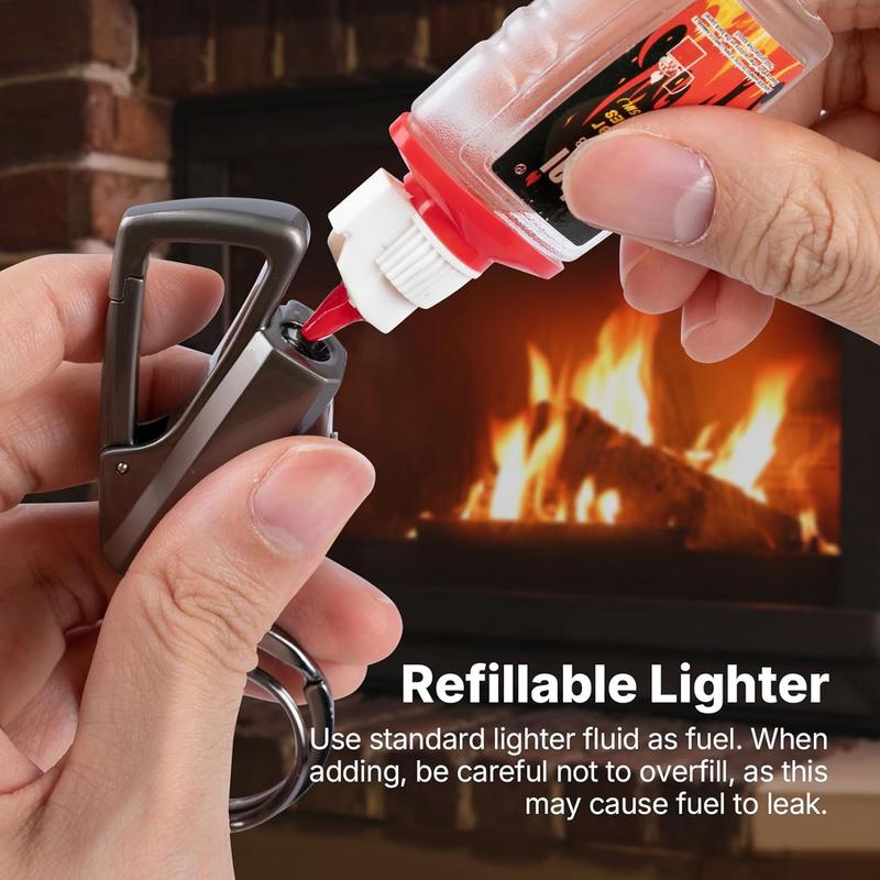 🔥 Permanent Match Keychain Lighter – Cool EDC Gadget for Camping & Outdoor Adventures