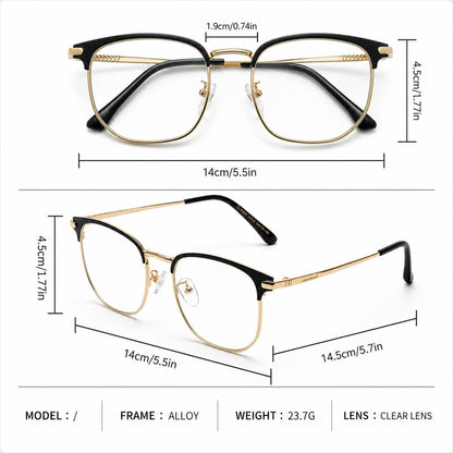 👓✨ Smart Photochromic Blue Light Glasses – Lightweight Rimless Frame for Everyday Comfort & Clear Vision