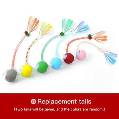 🐾 Smart Interactive Pet Ball – Rechargeable Automatic Chase Toy for Cats & Small Dogs ⚡