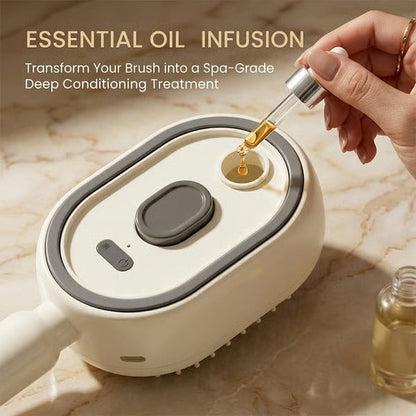 🔥NATRAVOR™ 5-in-1   Electric Mist Detangling Brush for Frizz & Scalp Massage